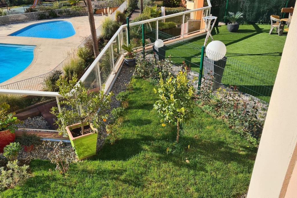 Appartement Vue Mer Sur Les Hauteurs De Nice Eksteriør bilde